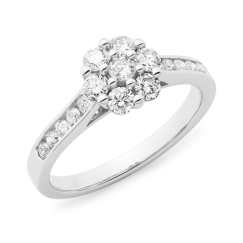 MMJ - Diamond Cluster Engagement Ring