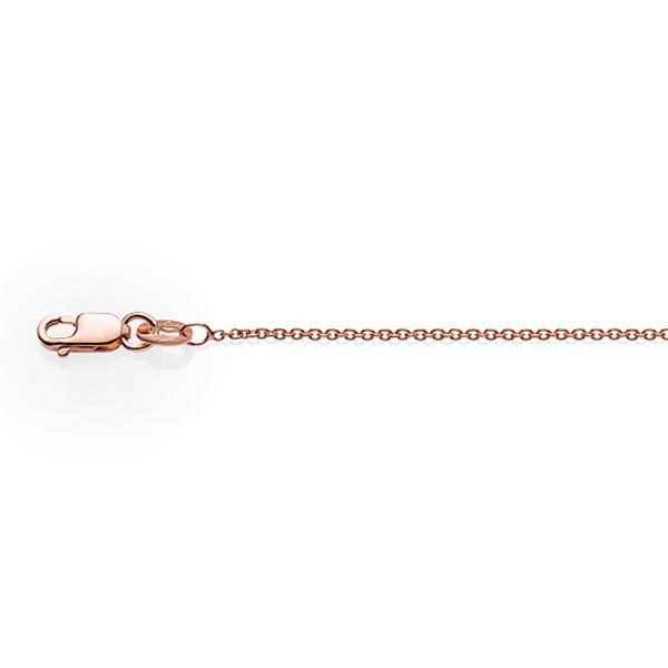 1.61gm 9ct Rose Gold 30 Gauge Cable Chain 45Cm