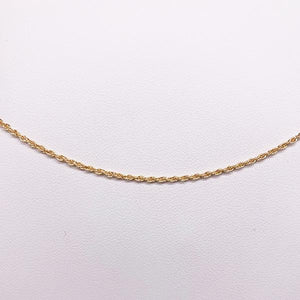 2.21gm 9ct 29 Gauge Double Cable Chain 50Cm