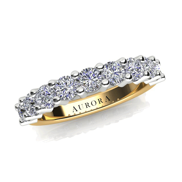 Aurora 18ct Gold HI P1 - 1.04ct TDW Diamond Ring