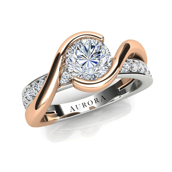 Aurora 18ct Gold G SI1 - 0.66ct TDW Diamond Ring