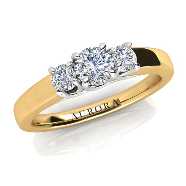 Aurora 18ct Gold HI P1 - 0.50ct TDW Diamond Ring