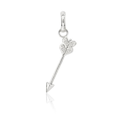 CANDID SS arrow charm with cubic zirconia