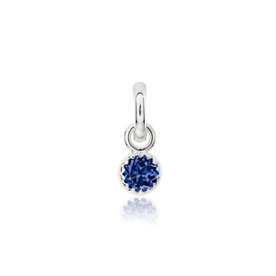 CANDID Sterling silver sapphire colour September birthstone charm