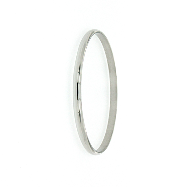 Sterling Silver 4mm 65mm Solid Bangle
