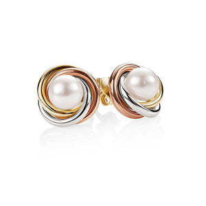 9ct Yellow Gold/White Gold/Rose Gold Fwp Stud Earrings