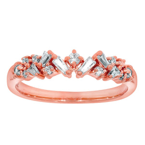 9ct Rose Gold Diamond-Set 0.25ct (Owlb) Dress Ring