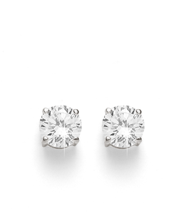 Sterling Silver 5mm Claw Set Cubic Zirconia Studs