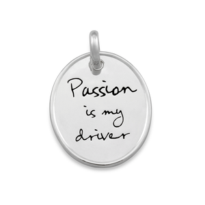Candid 'Passion Is My Driver' Pendant