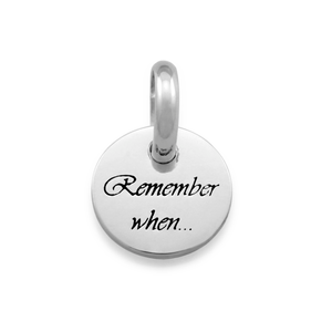 Candid 'Remember When' Pendant
