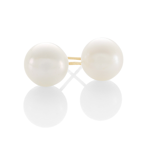 9ct 5mm Round Freshwater Pearl Studs