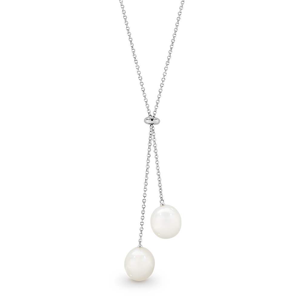 Ikecho Sterling Silver Edison Fresh Water Pearl Necklace
