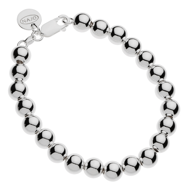 Najo Silver Orbs Bracelet (19cm)