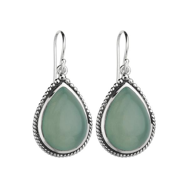 Najo Marine Garden Aqua Chalcedony Earring