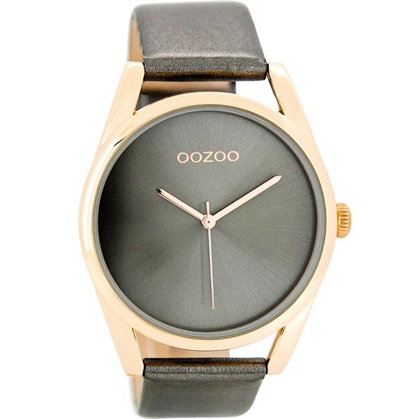 OOZOO Watch 43mm rose gld/rose gld+metallic drk grey/metallic drk grey