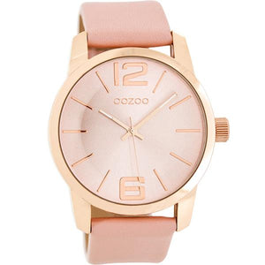 OOZOO Watch 43mm rose gold/ rose gold on brushed pink / pink